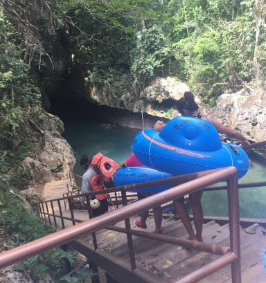 Stairs to Cave Tubing
